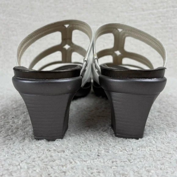 Abeo White and Brown Women's Sandals - Picture 9 of 15
